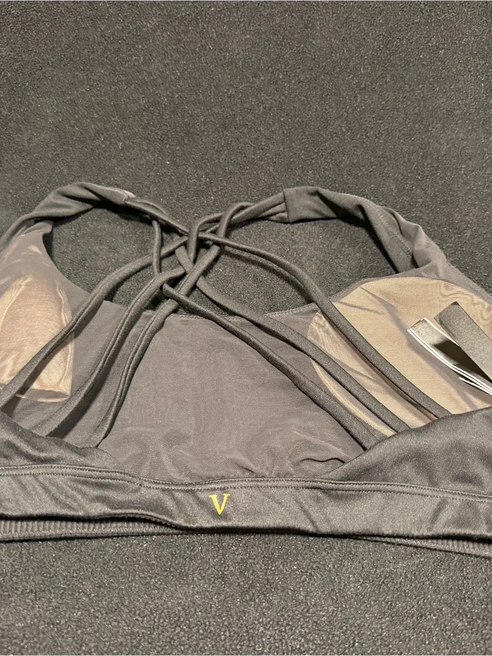Victoria's Secret Black Strappy Sports Bra